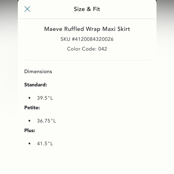 NWT new Anthropologie Maeve ruffled wrap skirt dark blue floral small maxi - Picture 13 of 17